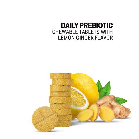 500mg Daily Prebiotic Tablets - Lemon Ginger - Mood Tablets - Thumbnail 4