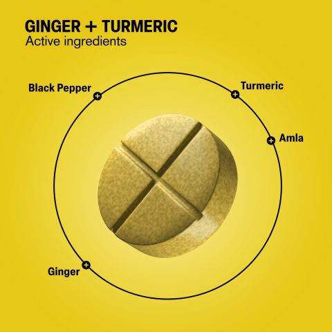 500mg Ginger + Turmeric Tablets - Spiced Orange - Mood Tablets - Thumbnail 5