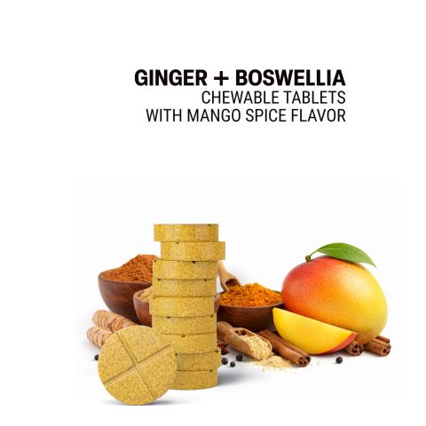 500mg Ginger + Boswellia Tablets - Spiced Mango - Mood Tablets - Thumbnail 4