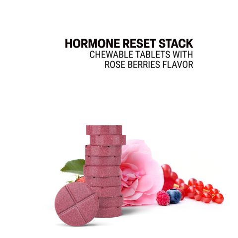 500mg Hormone Reset Stack Tablets - Berry Rose - Mood Tablets - Thumbnail 4