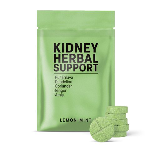 500mg Kidney Herbal Support Tablets - Lemon Mint - Mood Tablets - Thumbnail 2