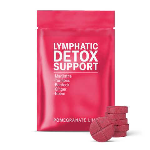 500mg Lymphatic Detox Support Tablets - Pomegranate Lime - Mood Tablets - Thumbnail 2