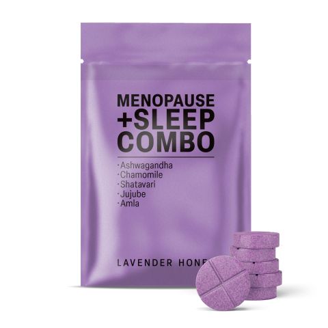 500mg Menopause + Sleep Combo Tablets - Lavender Honey - Mood Tablets - Thumbnail 2