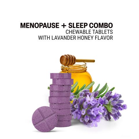 500mg Menopause + Sleep Combo Tablets - Lavender Honey - Mood Tablets - Thumbnail 4