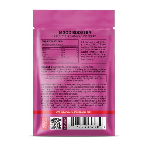500mg Mood Booster Tablets - Pomegranate Berry - Mood Tablets - Thumbnail 8