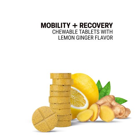 500mg Mobility + Recovery Tablets - Lemon Ginger - Mood Tablets - Thumbnail 4