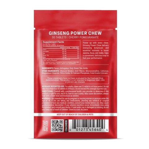 500mg Ginseng Power Tablets - Cherry Pomegranate - Mood Tablets - Thumbnail 8
