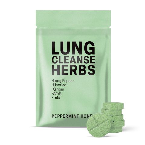 500mg Lung Cleanse Tablets - Peppermint Honey - Mood Tablets - Thumbnail 2