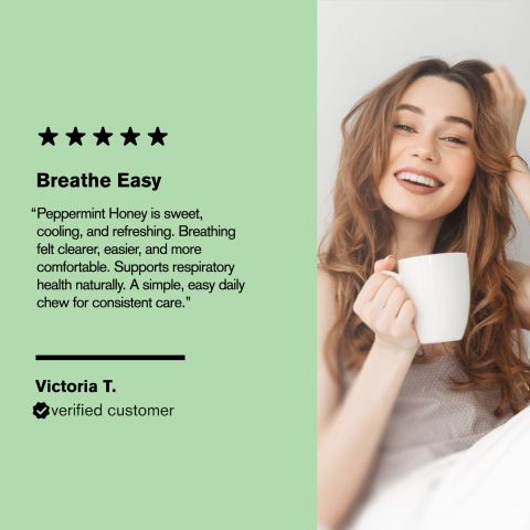 500mg Lung Cleanse Tablets - Peppermint Honey - Mood Tablets - Thumbnail 7