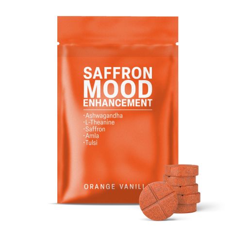 380mg Saffron Mood Tablets - Orange Vanilla - Mood Tablets - Thumbnail 2