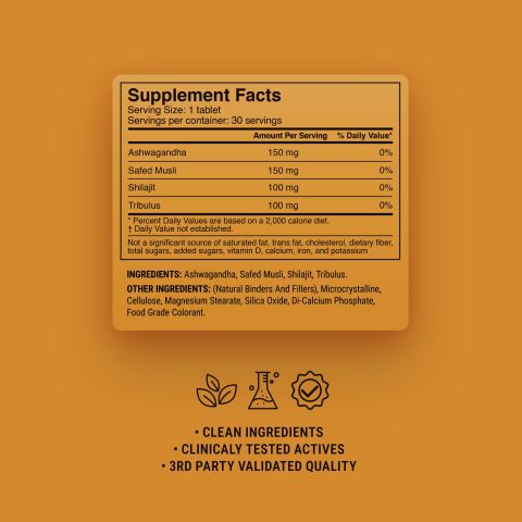 500mg Testosterone Support Tablets - Spiced Cola - Mood Tablets - Thumbnail 9