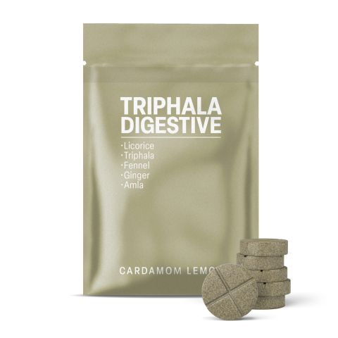 500mg Triphala Digestive Tablets - Cardamom Lemon - Mood Tablets - Thumbnail 2