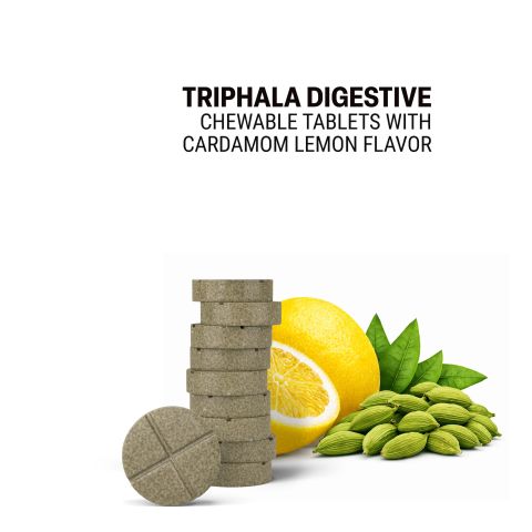 500mg Triphala Digestive Tablets - Cardamom Lemon - Mood Tablets - Thumbnail 4