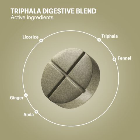500mg Triphala Digestive Tablets - Cardamom Lemon - Mood Tablets - Thumbnail 5