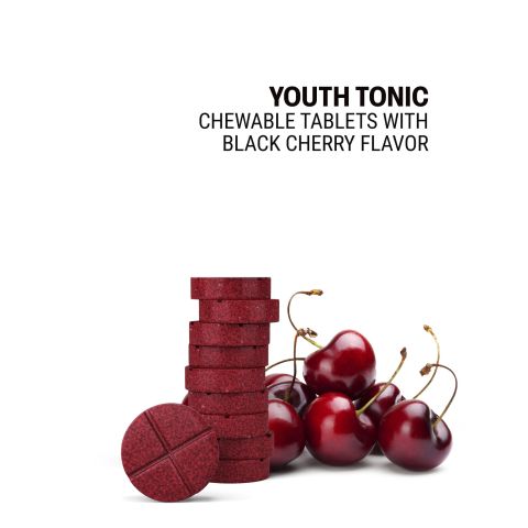 500mg Anti-Aging Youth Tonic Tablets - Black Cherry - Mood Tablets - Thumbnail 4