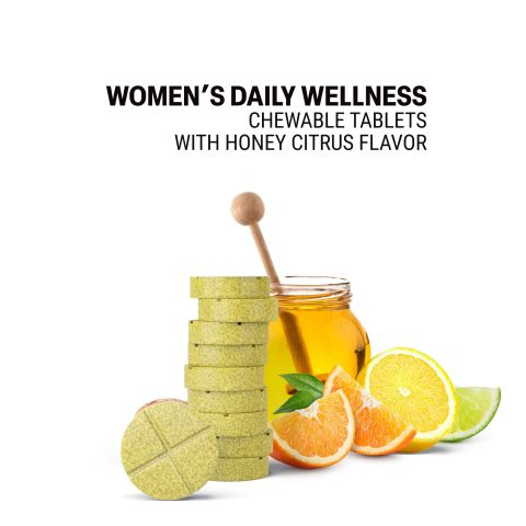 500mg Women’s Daily Wellness Tablets - Honey Citrus - Mood Tablets - Thumbnail 4