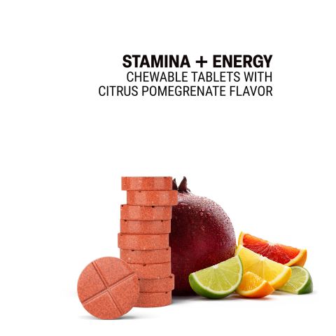 500mg Stamina + Energy Tablets - Citrus Pomegranate - Mood Tablets - Thumbnail 4