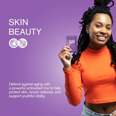 500mg Anti-Aging Antioxidant Tablets - Blackcurrant Grape - Mood Tablets - Thumbnail 6