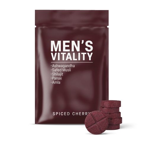 500mg Men's Vitality Tablets - Spiced Cherry - Mood Tablets - Thumbnail 2