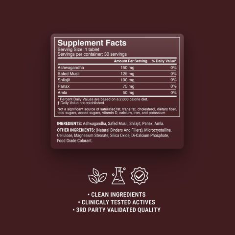 500mg Men's Vitality Tablets - Spiced Cherry - Mood Tablets - Thumbnail 9
