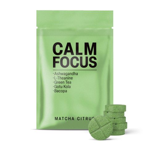 500mg Calm Focus Tablets - Matcha Citrus - Mood Tablets - Thumbnail 2
