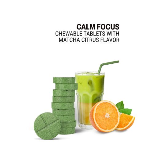 500mg Calm Focus Tablets - Matcha Citrus - Mood Tablets - Thumbnail 4