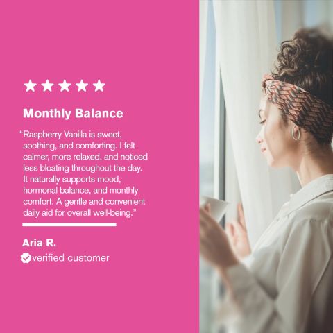 500mg PMS Mood + Bloat Tablets - Raspberry Vanilla - Mood Tablets - Thumbnail 7