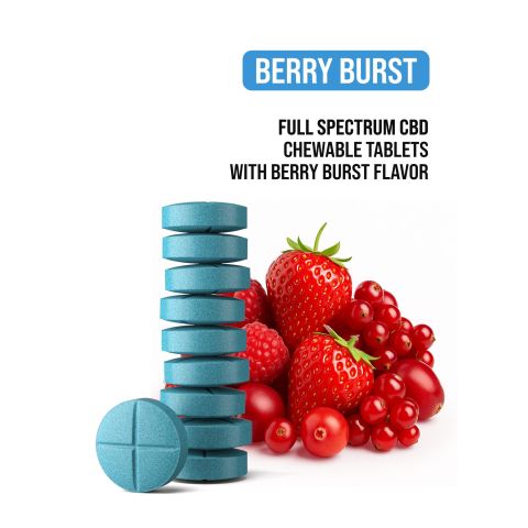 Full Spectrum CBD Tablets - 200mg - Berry Burst - CBD Mall - Thumbnail 5