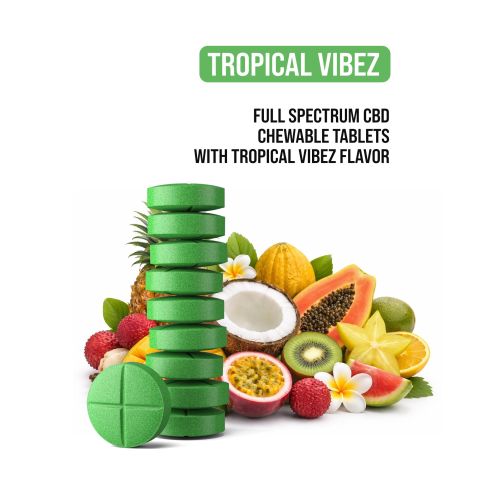 Full Spectrum CBD Tablets - 200mg - Tropical VIbez - CBD Mall - Thumbnail 5