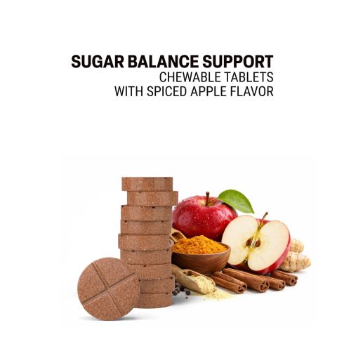 500mg Sugar Balance Support Tablets - Spiced Apple - Mood Tablets - Thumbnail 4