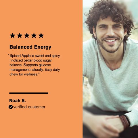 500mg Sugar Balance Support Tablets - Spiced Apple - Mood Tablets - Thumbnail 7