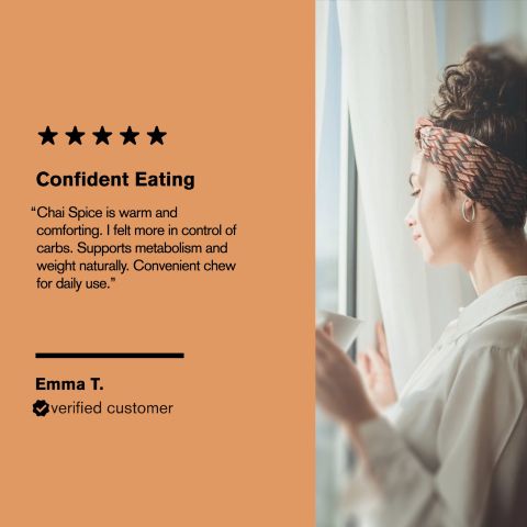 500mg Carb Blocker Tablets - Chai Spice - Mood Tablets - Thumbnail 7