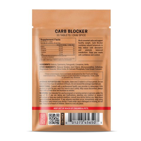 500mg Carb Blocker Tablets - Chai Spice - Mood Tablets - Thumbnail 8