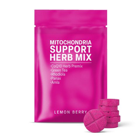 500mg Mitochondria Support Herb Mix Tablets - Lemon Berry - Mood Tablets - Thumbnail 2