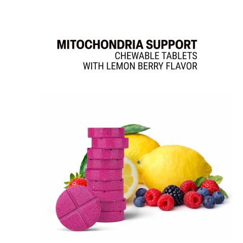 500mg Mitochondria Support Herb Mix Tablets - Lemon Berry - Mood Tablets - Thumbnail 4