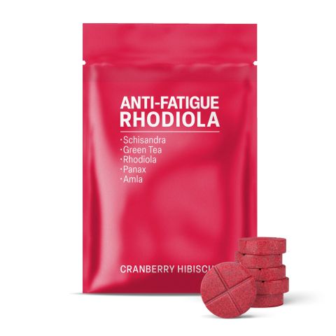 500mg Anti-Fatigue Rhodiola Tablets - Cranberry Hibiscus - Mood Tablets - Thumbnail 2