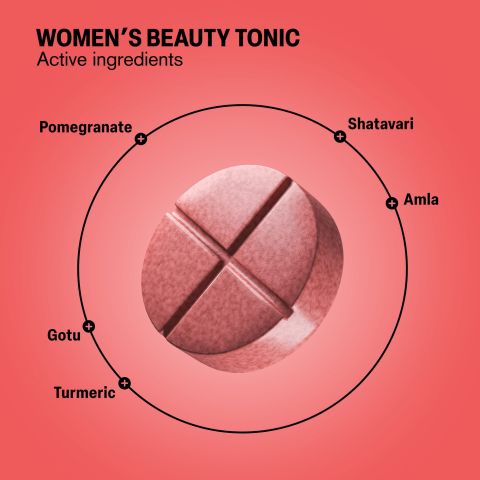 500mg Women's Beauty Tonic Tablets - Strawberry Rose - Mood Tablets - Thumbnail 5