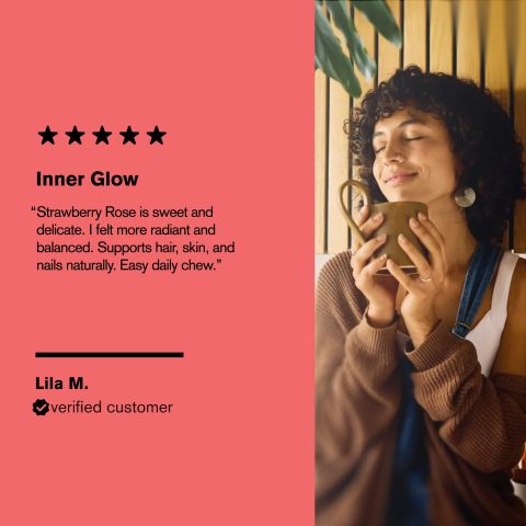 500mg Women's Beauty Tonic Tablets - Strawberry Rose - Mood Tablets - Thumbnail 7