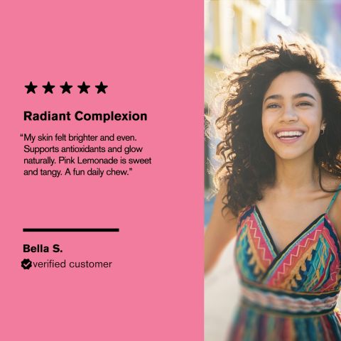 500mg Skin Brightening SuperFruit Tablets - Pink Lemonade - Mood Tablets - Thumbnail 7
