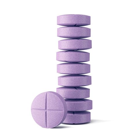 Broad Spectrum CBD Tablets - 25mg - Grape - Fresh - Thumbnail 1