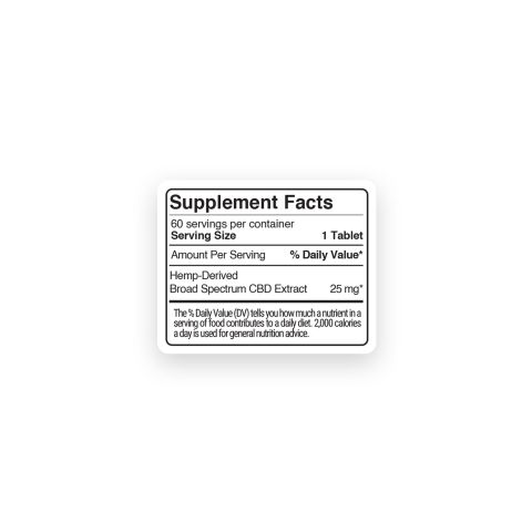 Broad Spectrum CBD Tablets - 25mg - Grape - Fresh - Thumbnail 11