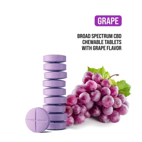 Broad Spectrum CBD Tablets - 25mg - Grape - Fresh - Thumbnail 6