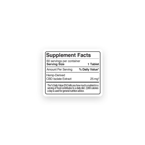 CBD Isolate Tablets - 25mg - Green Apple - Fresh - Thumbnail 11