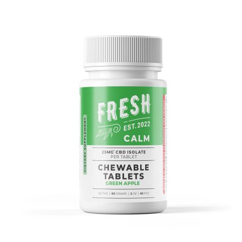 CBD Isolate Tablets - 25mg - Green Apple - Fresh - Thumbnail 3