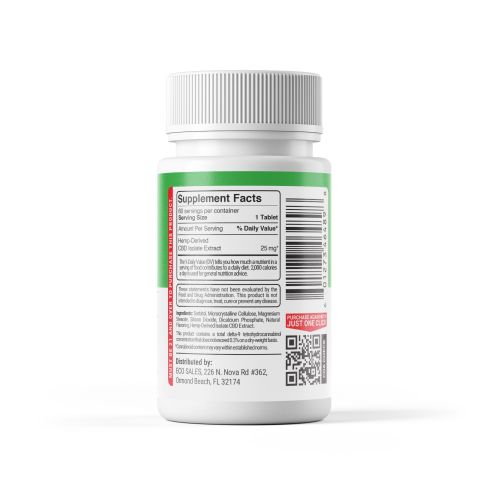 CBD Isolate Tablets - 25mg - Green Apple - Fresh - Thumbnail 10