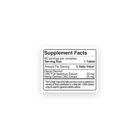 Full Spectrum CBD & CBG Tablets - 50mg - Tropical Punch - Fresh - Thumbnail 11