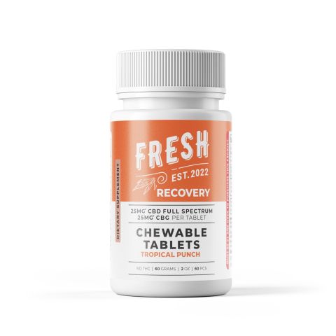 Full Spectrum CBD & CBG Tablets - 50mg - Tropical Punch - Fresh - Thumbnail 3
