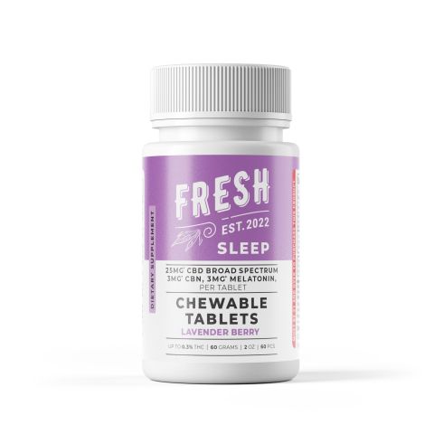 Broad Spectrum CBD, CBN, Melatonin Tablets - 31mg - Lavender Berry - Fresh - Thumbnail 3