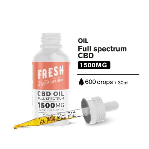 Full Spectrum CBD Oil - 1,500mg - Fresh - Thumbnail 4