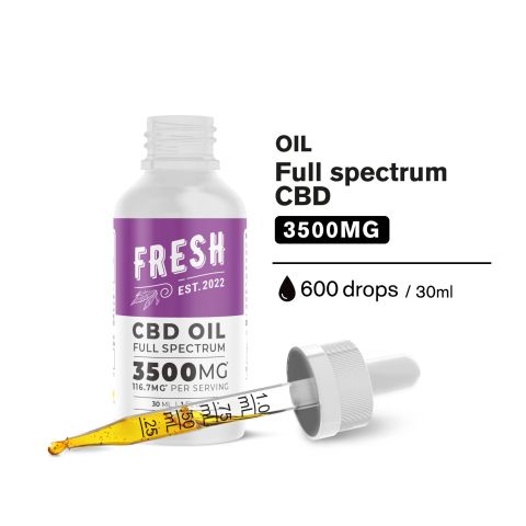 Full Spectrum CBD Oil - 3,500mg - Fresh - Thumbnail 4